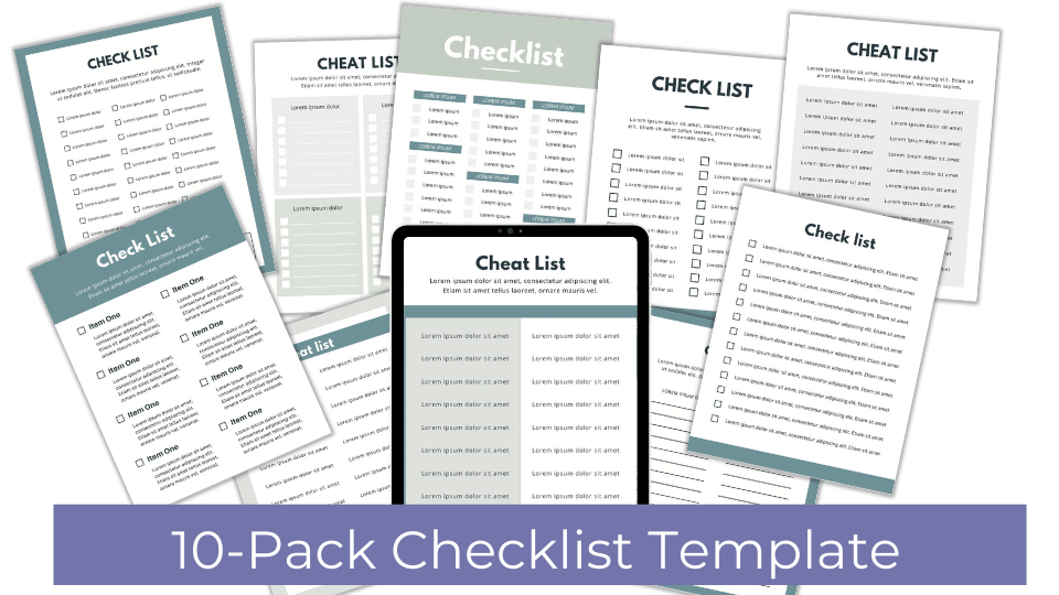 MinimalistChecklistTemplate